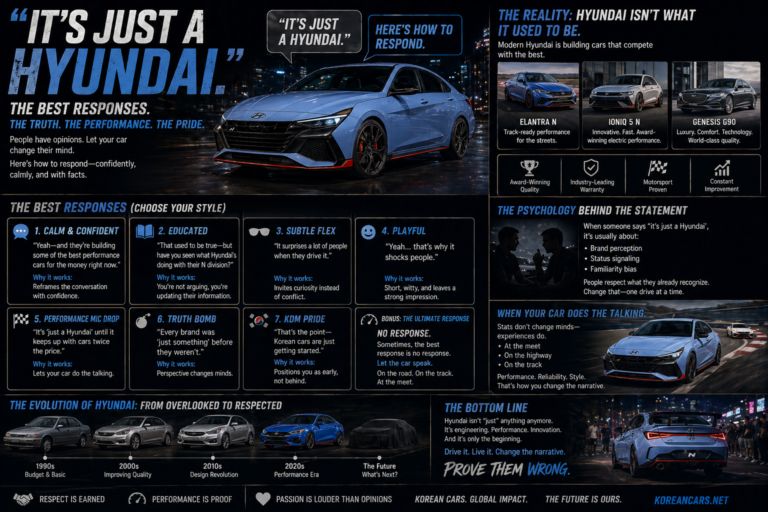 “It’s Just a Hyundai” — The Best Responses (And Why That Statement Is Outdated)
