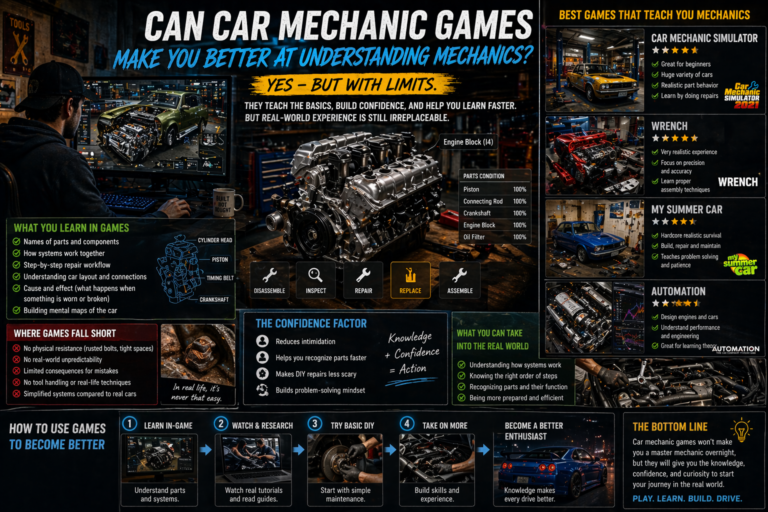 Can Car Mechanic Games Actually Make You Better at Understanding Mechanics?