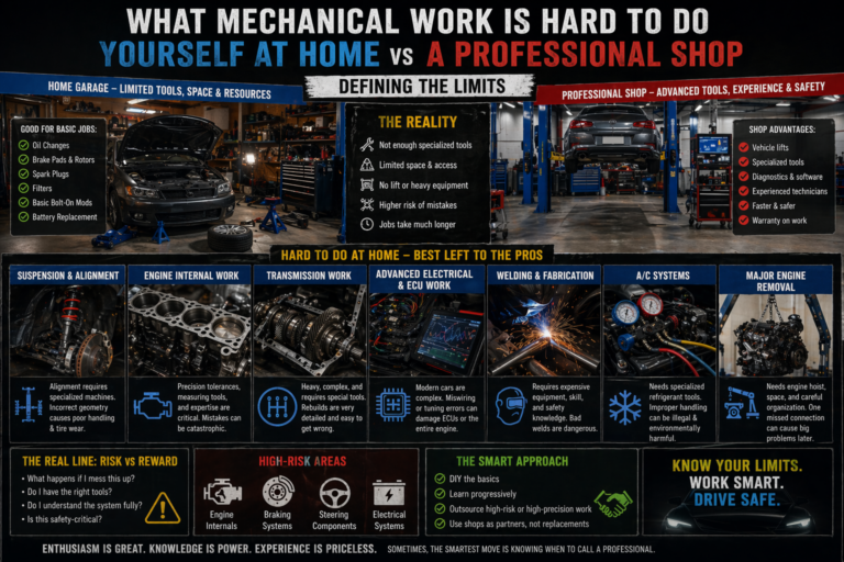 What Mechanical Work Is Hard to Do Yourself at Home (And Where to Draw the Line)
