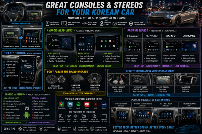 Great Consoles and Stereos for Your Korean Car (Android Units & Beyond)