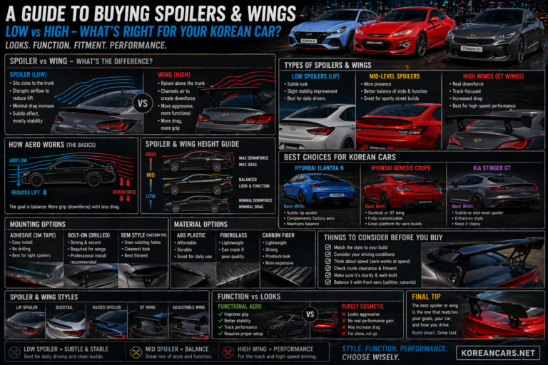A Guide to Buying Spoilers and Wings for Korean Cars (Low vs High, What Actually Works)
