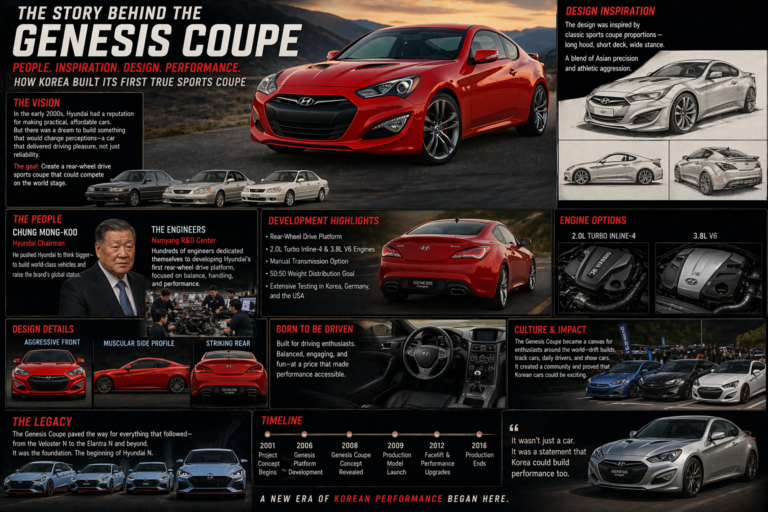 The Story Behind the Genesis Coupe: People, Inspiration, and the Birth of Korea’s First True Sports Coupe