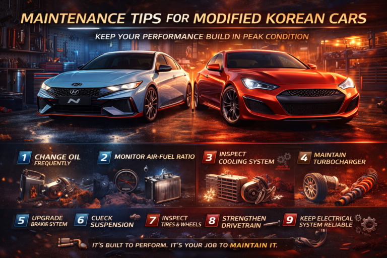 Maintenance Tips for Modified Korean Cars