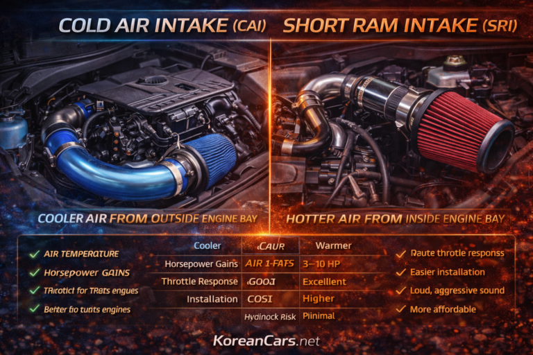 Cold Air Intake vs. Short Ram Intake: Benefits, Pros, and Cons