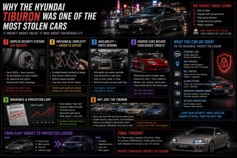 Why the Hyundai Tiburon Was One of the Most Stolen Cars
