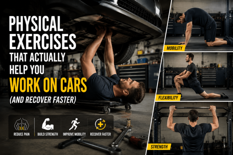 Physical Exercises That Actually Help You Work on Cars (And Recover Faster)