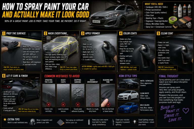 How to Spray Paint Your Car (and Actually Make It Look Good)