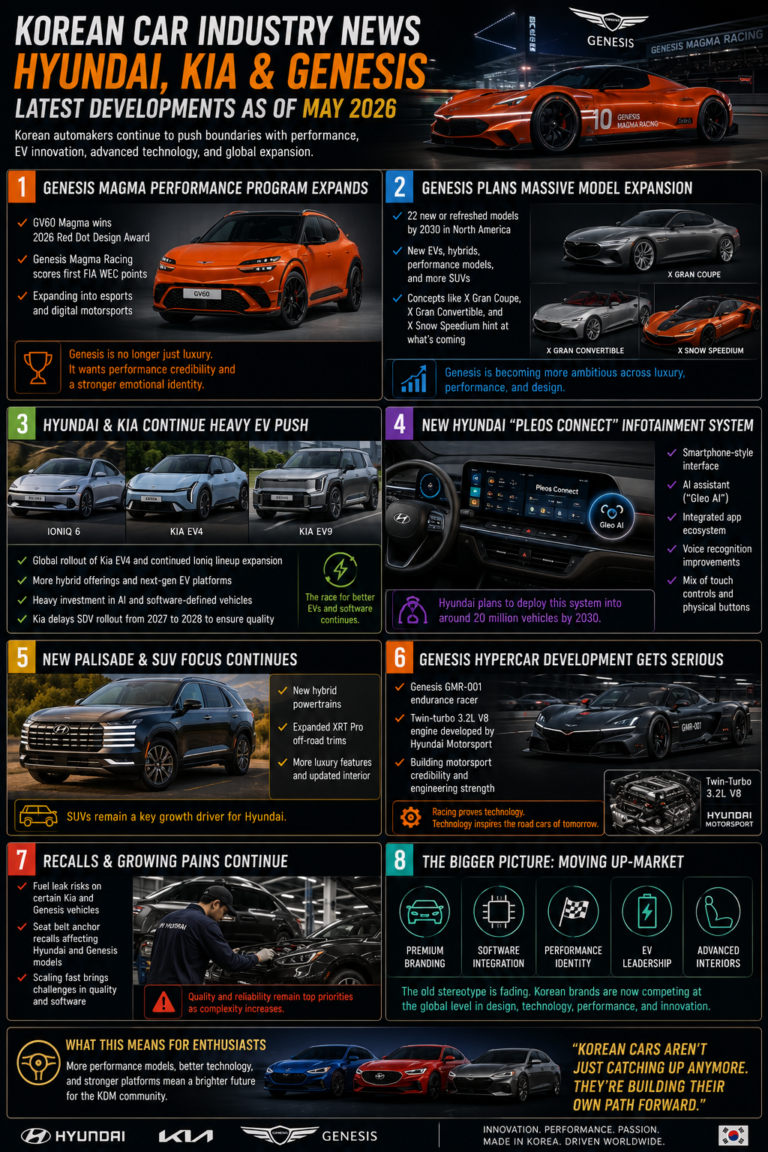Latest Korean Car Industry Developments (Hyundai, Kia & Genesis) — May 2026