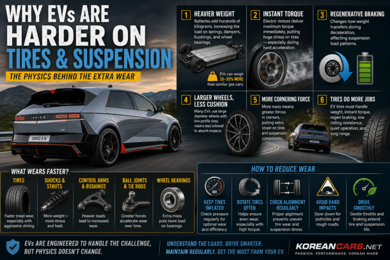 Why Electric Vehicles Are Harder on Tires and Suspension
