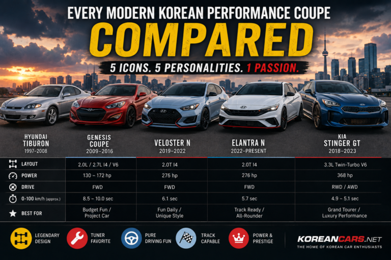 The Ultimate Comparison of Every Modern Korean Performance Coupe: Which One Is Right for You?