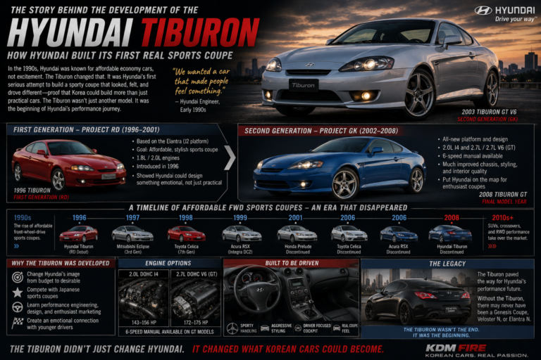 The Story Behind the Development of the Hyundai Tiburon — How Hyundai Built Its First Real Sports Coupe