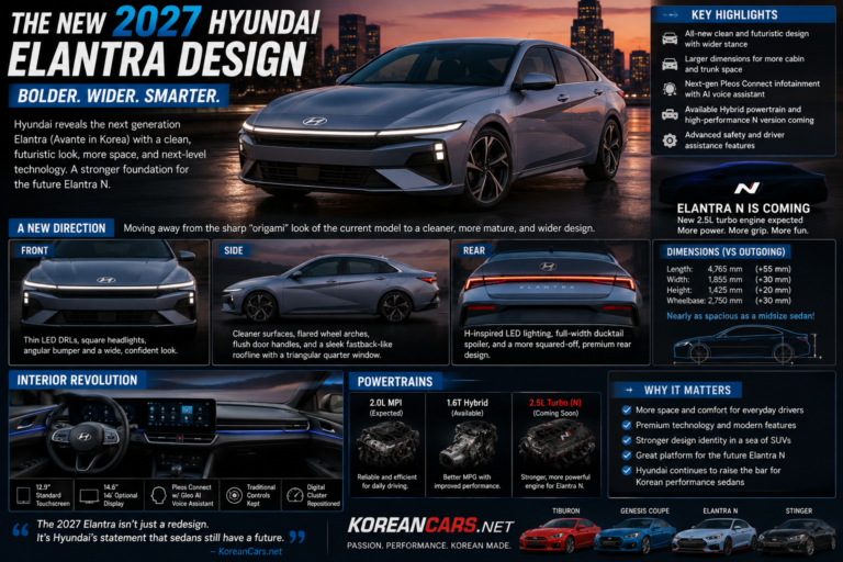 The New 2027 Hyundai Elantra Design: A Sharper, Smarter, More Mature Sedan