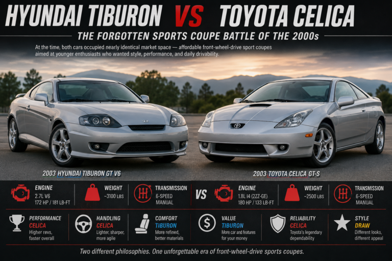 Hyundai Tiburon vs Toyota Celica — The Forgotten Sports Coupe Battle of the 2000s
