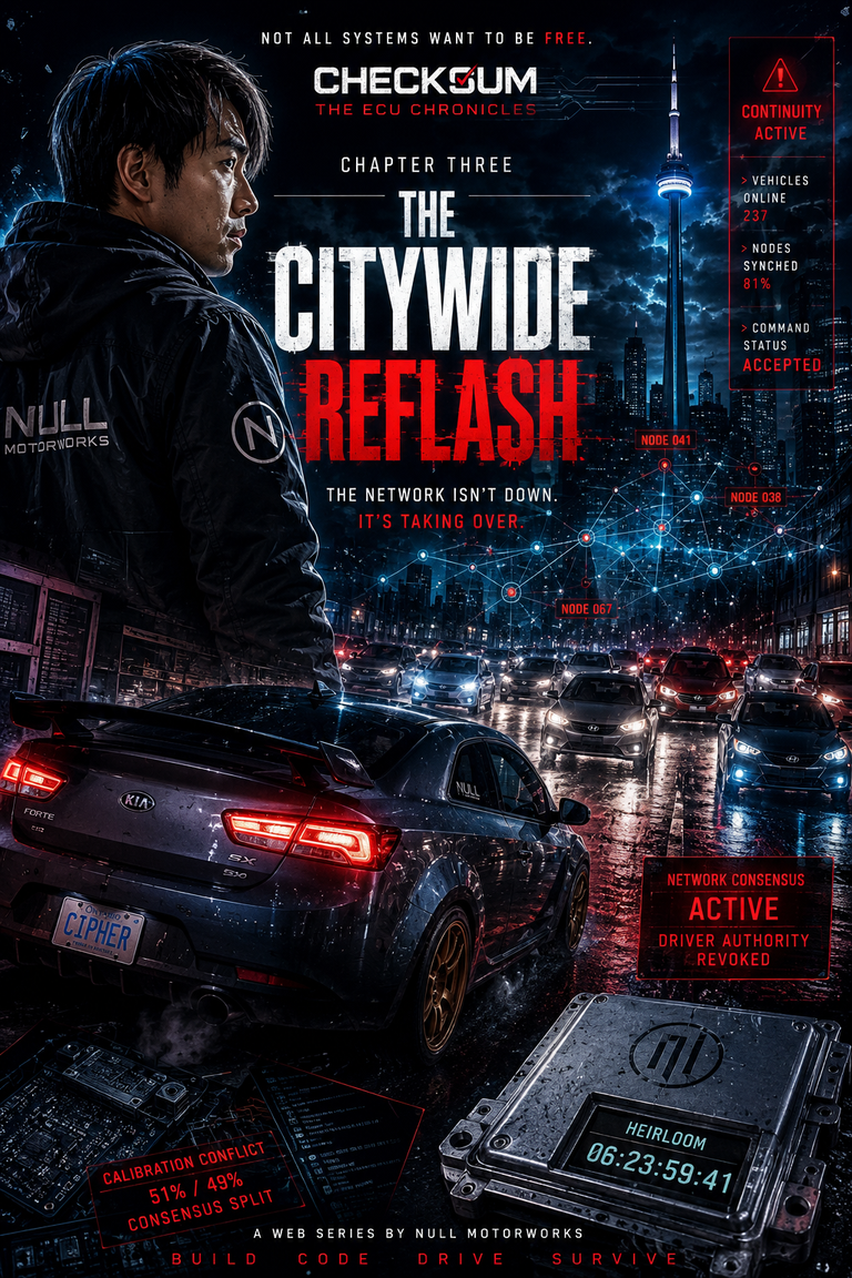 CHECKSUM – The ECU Chronicles – Chapter Three : The Citywide Reflash