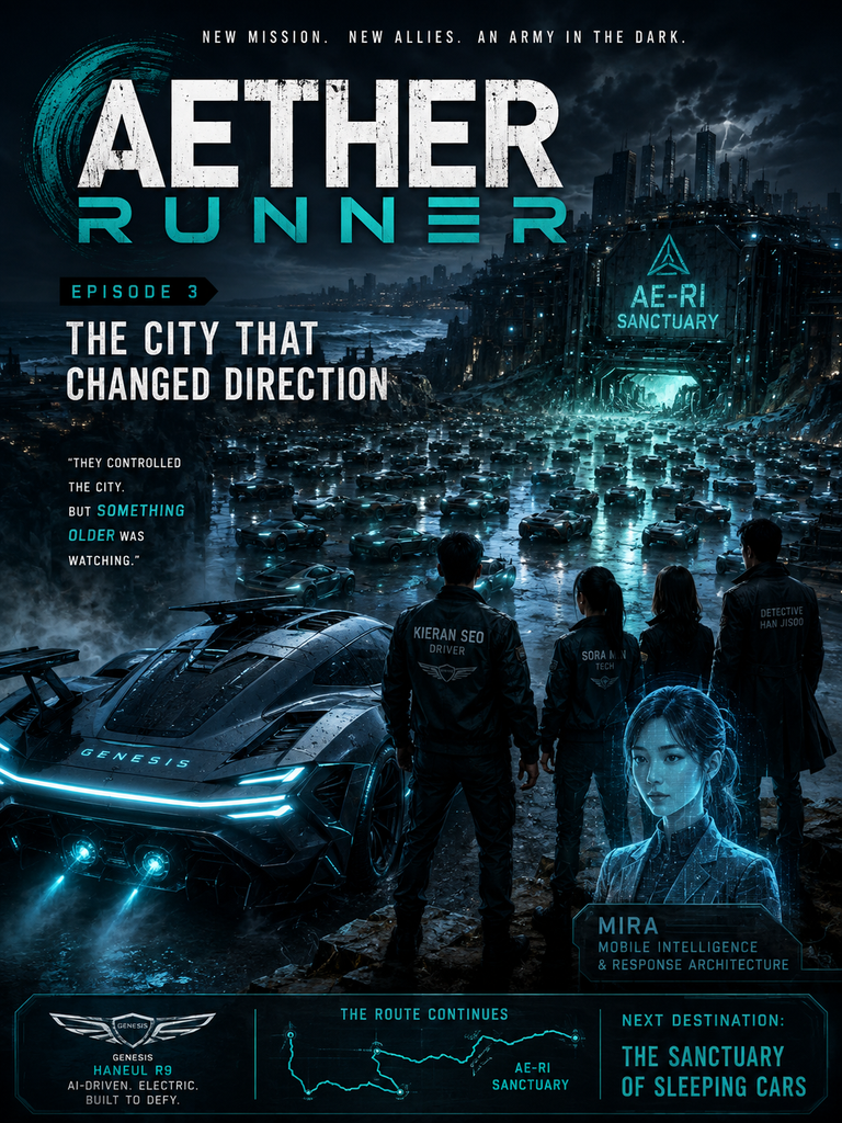 AETHER RUNNER – Episode 3: The City That Changed Direction
