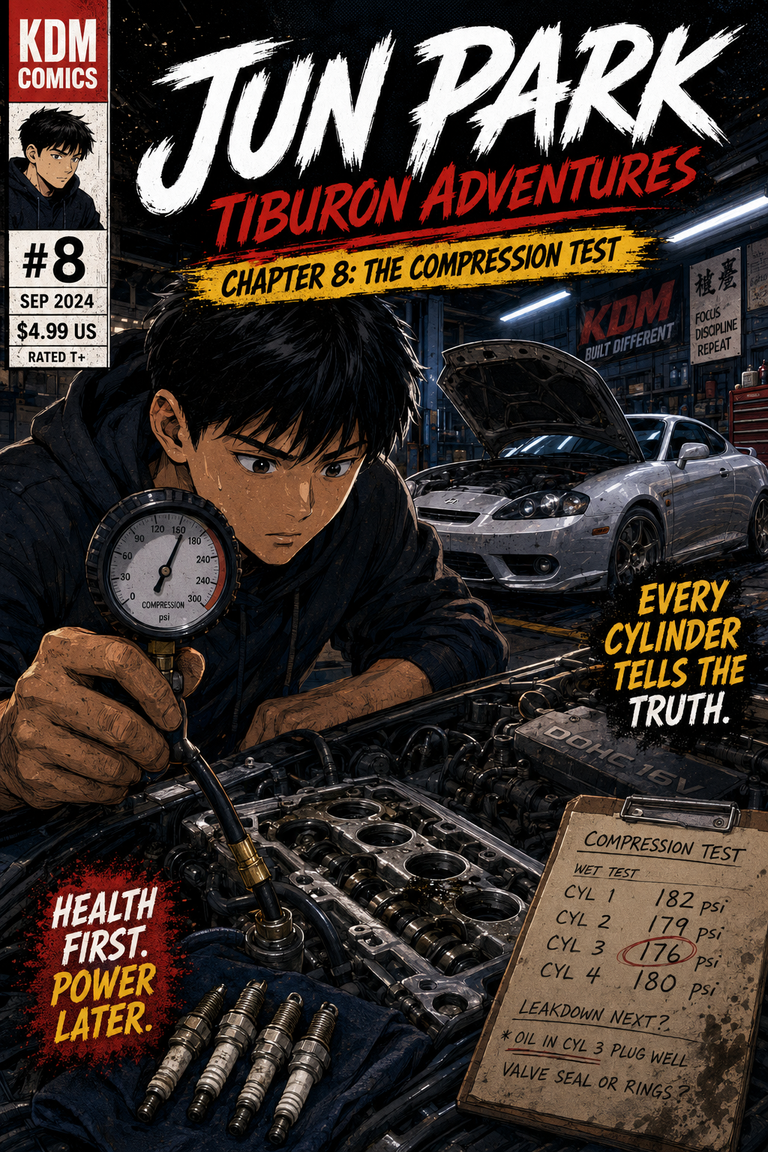 Jun Park Tiburon Adventures – Chapter 8: The Compression Test